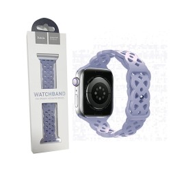 Hoco Silicone Hollow Bracelet WA09 for iWatch (42/44/45/49mm) Lavender Gray Hoco Silicone Hollow Bracelet WA09 for iWatch (42/44/45/49mm) Lavender Gray